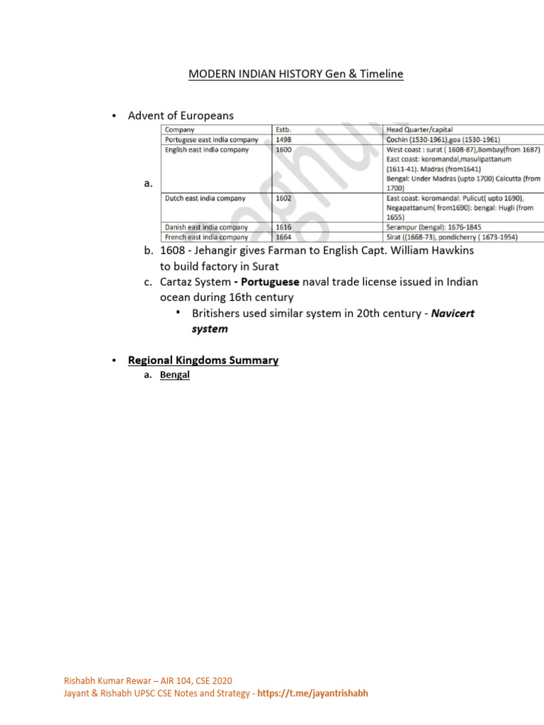modern india upsc | PDF | Resistance To The British Empire | Politics ...