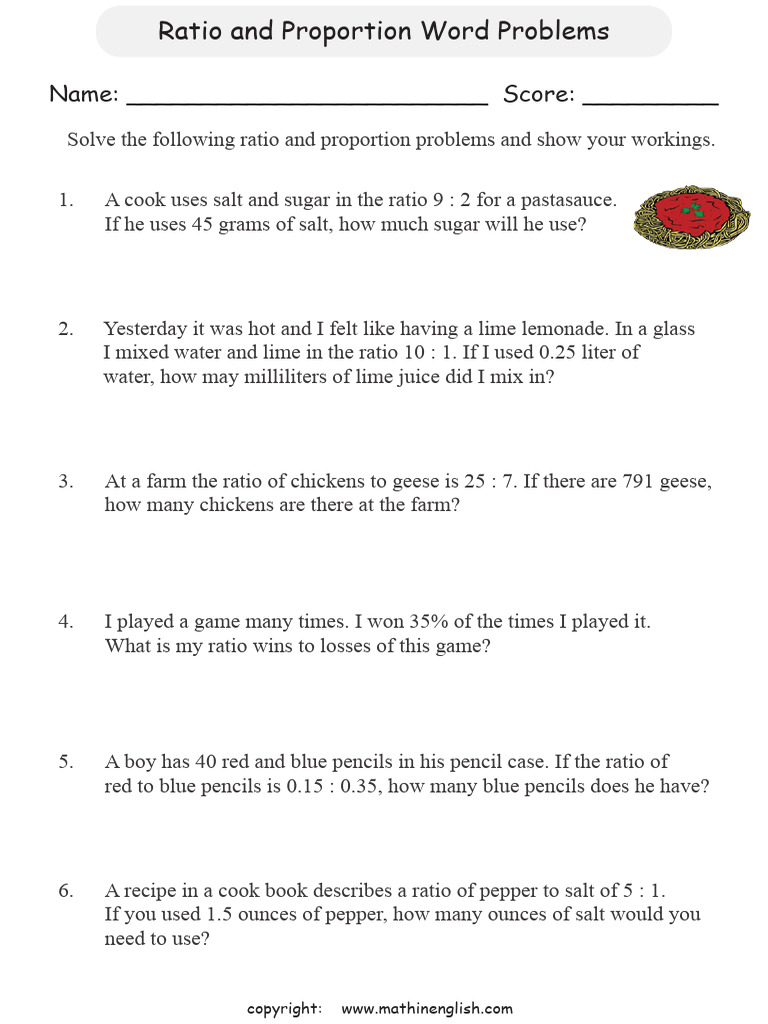 Ratio Proportion Problems P6 | PDF