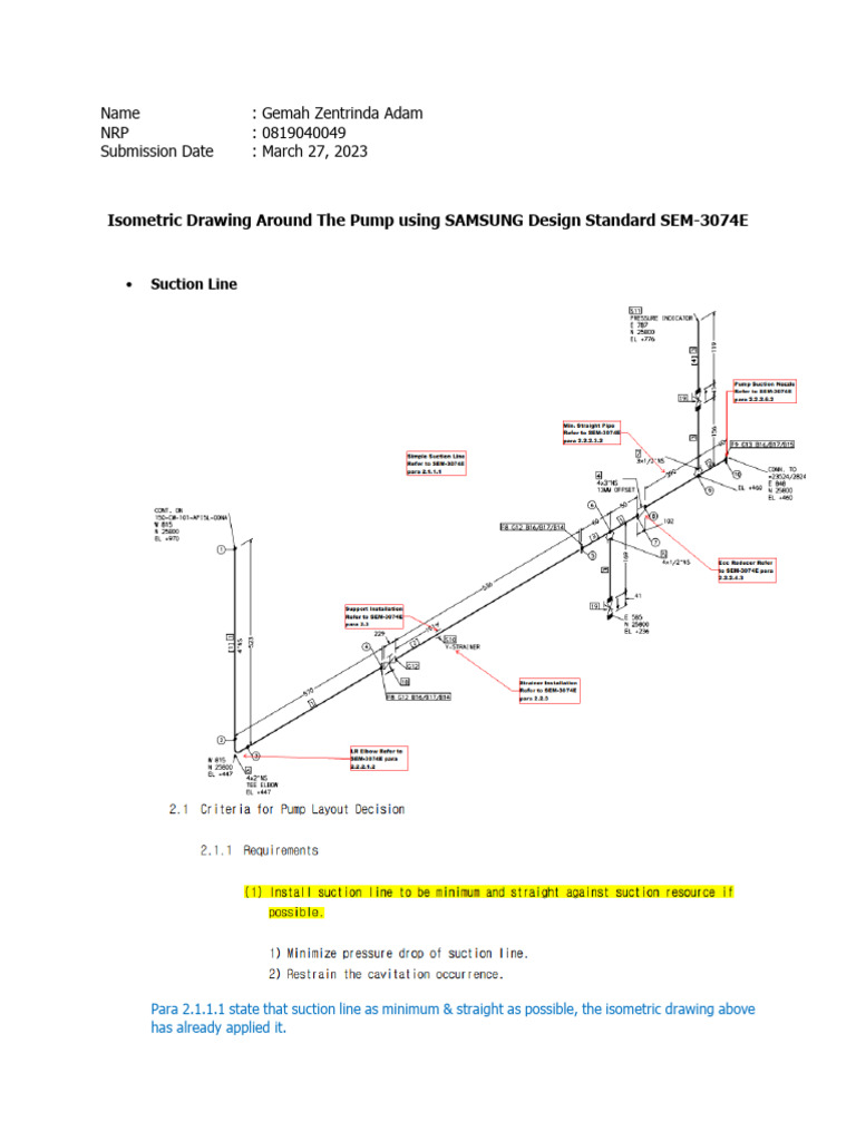 Isometric Pump Design Compliance Review | PDF | Pump | Continuum Mechanics