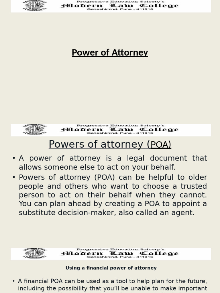Powerof Attorneyfcggdr 679 | PDF | Power Of Attorney | Private Law