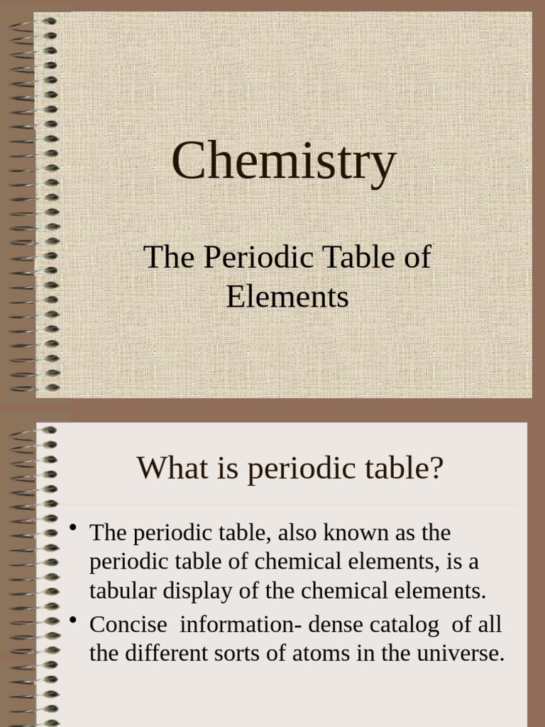 Periodic Table of Elements | PDF | Periodic Table | Chemical Elements