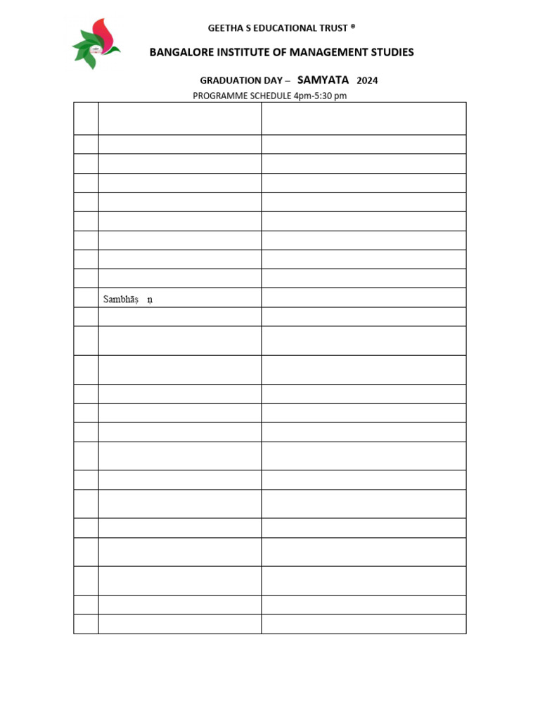 Prog Schedule | PDF