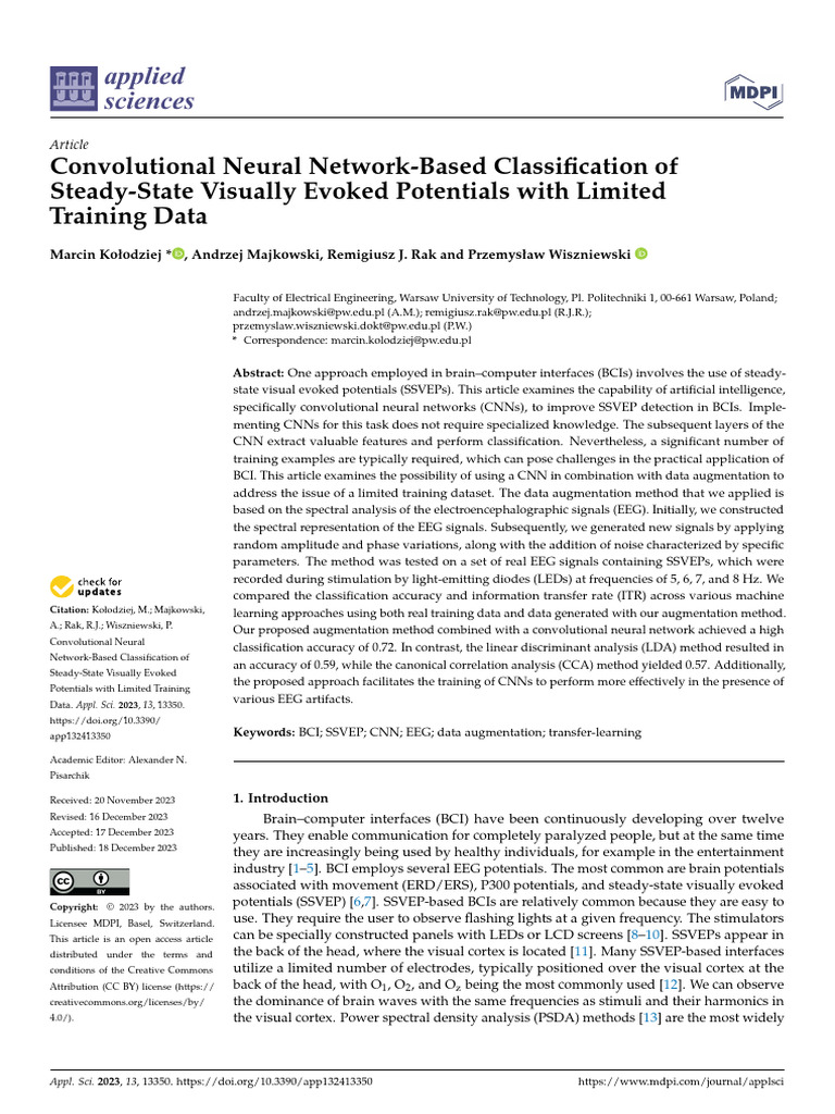 Applsci 13 13350 v2 | PDF | Deep Learning | Artificial Neural Network