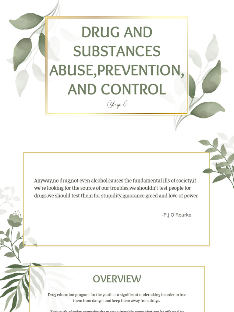 Youth Drug Abuse Prevention Strategies | PDF | Social Aspects Of ...