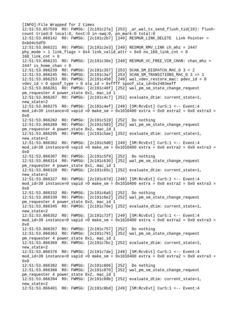 Wireless Channel Management Logs | PDF | Computer Architecture ...