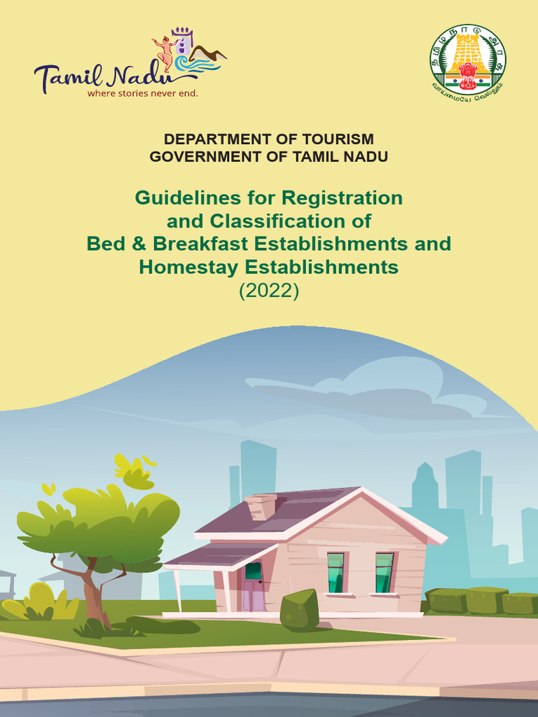 Homestay Registration Guidelines Tamil Nadu | PDF | Hygiene | Fee