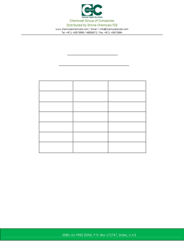 Pma - TDS PDF | PDF