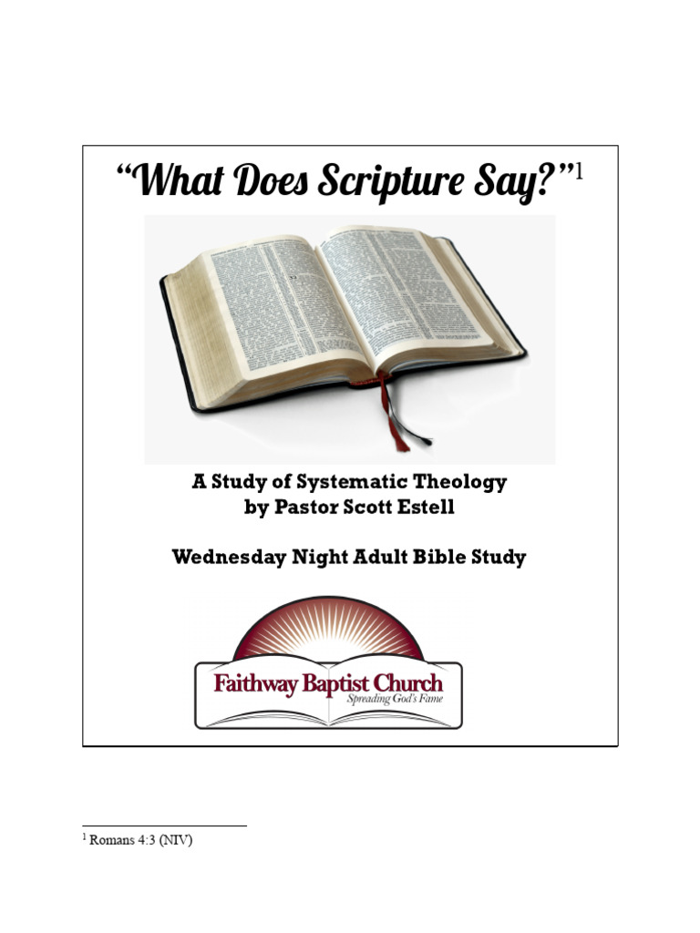 Systematic Theology Series FWBC Ecclesiology | PDF | Christian Church ...