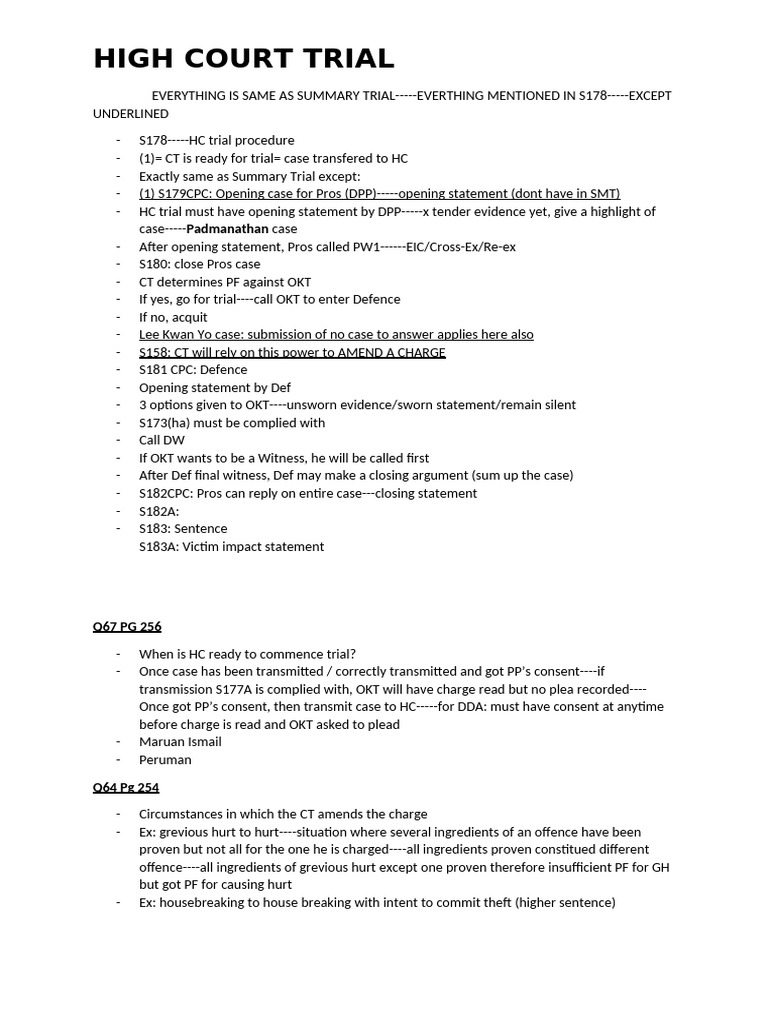 HIGH COURT TRIAL | PDF | Criminal Justice | Crime & Violence