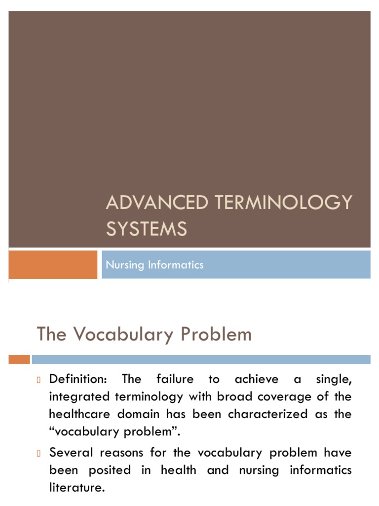 Healthcare Terminology System Overview | PDF