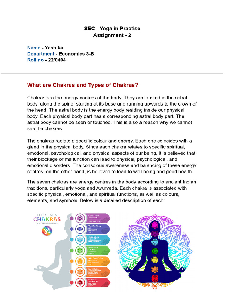 Understanding Chakras and Their Benefits | PDF | Chakra | Relaxation ...