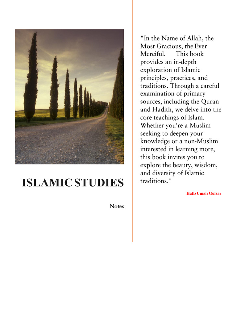Islamic Studies Notes 1.0 | PDF