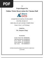 Download Online Ticket Reservation System for Cinema Hall by nik2955 SN80258611 doc pdf