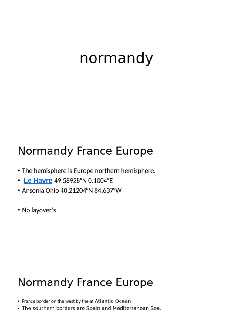 Normandy | PDF
