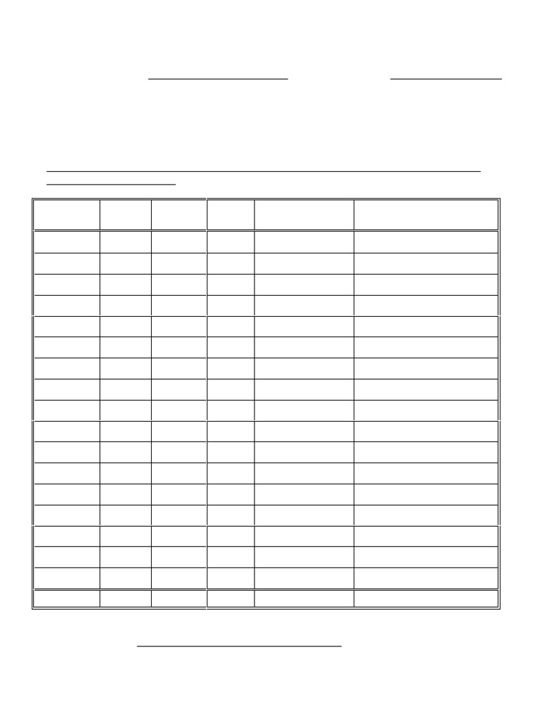 CSR Attendance Log Template | PDF