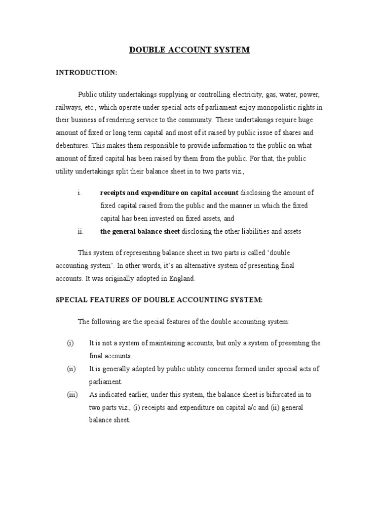 Understanding Double Account System | PDF | Debits And Credits ...