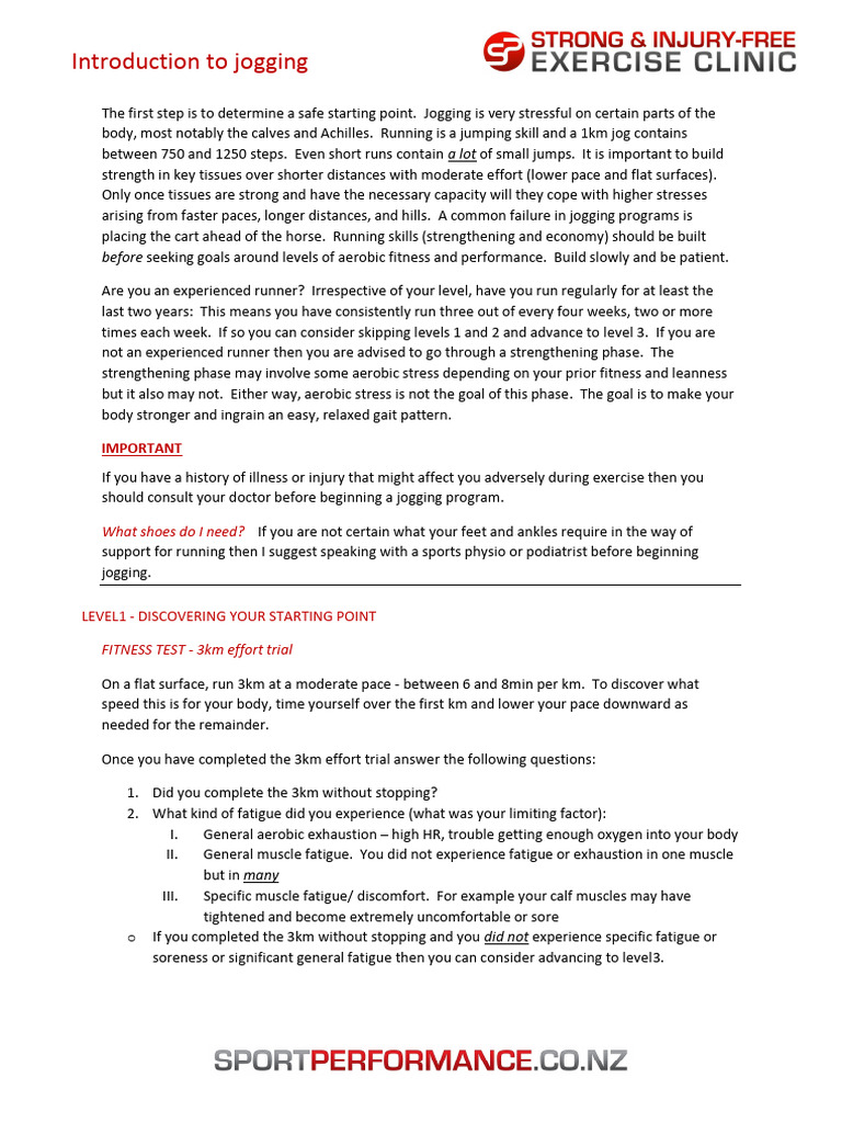 Jogging: A Beginner's Guide | PDF | Running | Aerobic Exercise