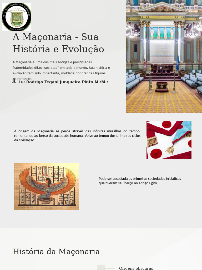 História e Evolução da Maçonaria | PDF | Maçonaria | Loja Maçônica