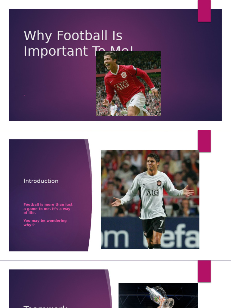 Why Football Is Important To Me! | PDF