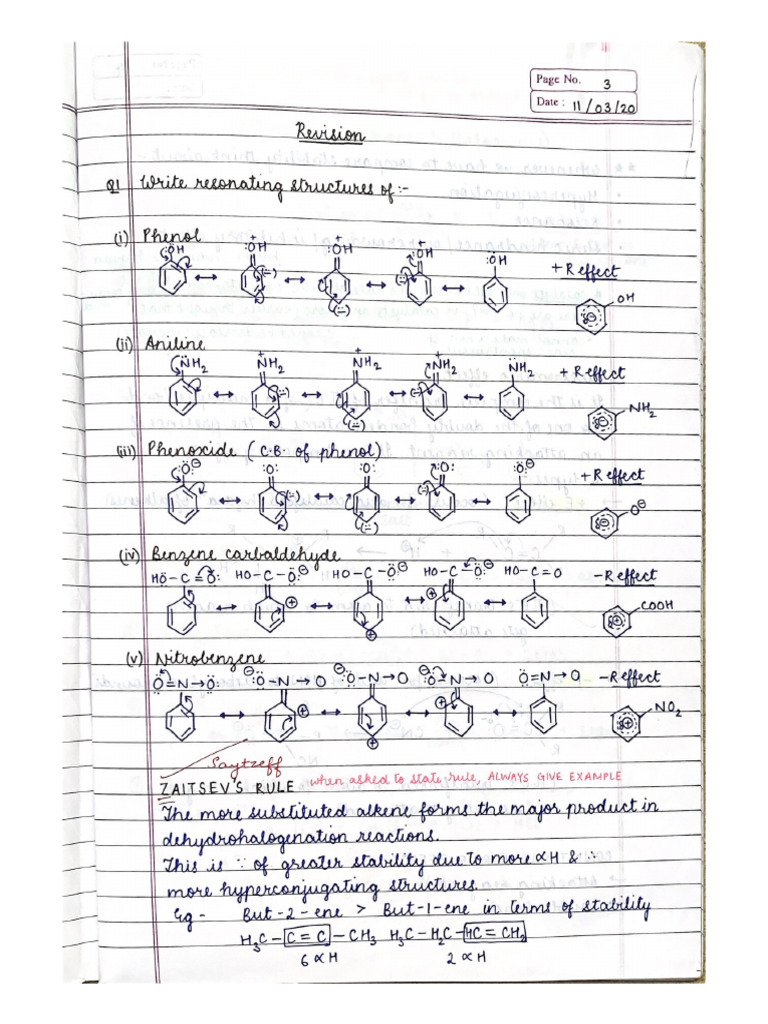 Organic Revision + Alcohol 1 | PDF