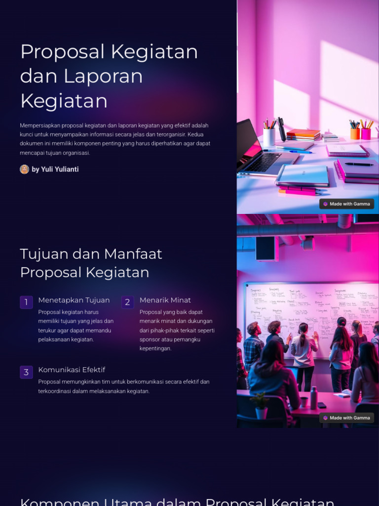 Panduan Proposal dan Laporan Kegiatan | PDF