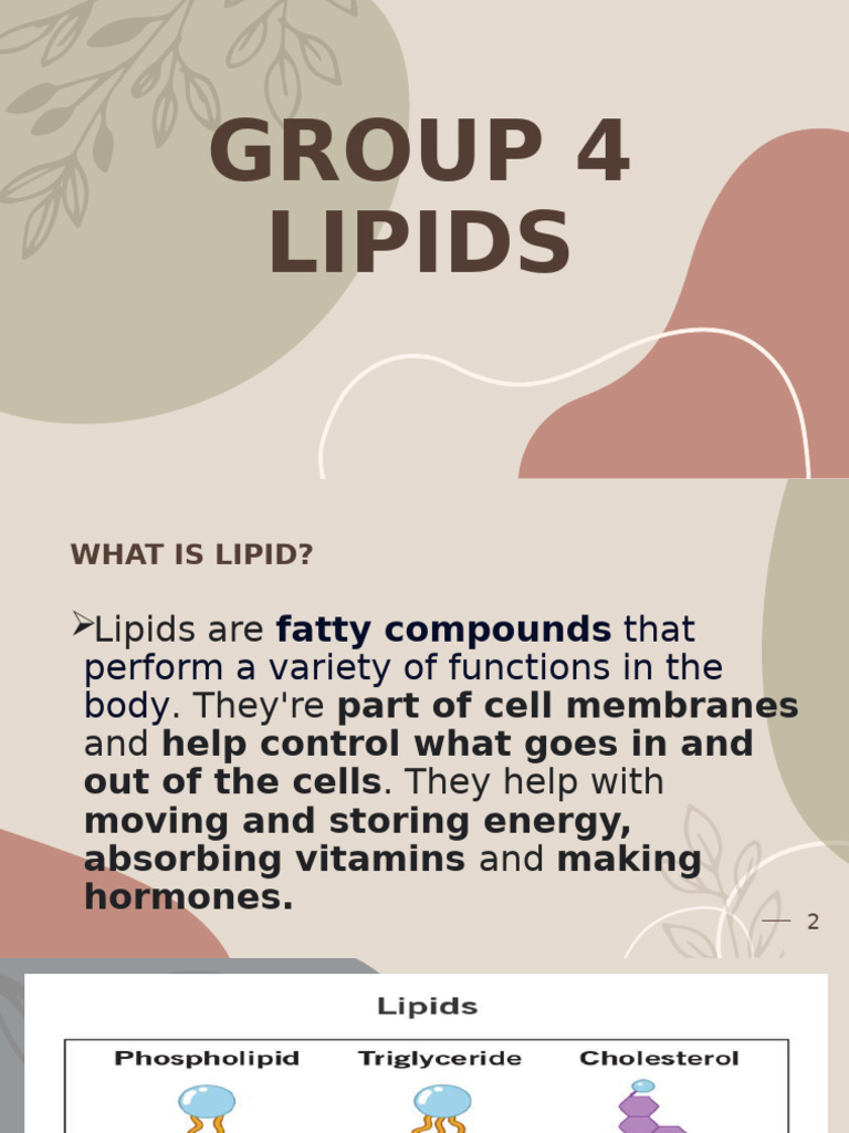 Understanding Lipids: Types and Functions | PDF | Lipid | Fatty Acid