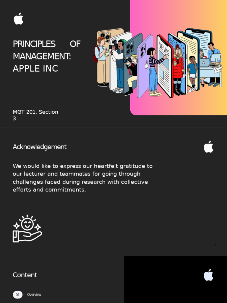 Apple Inc. Management Principles & SWOT Analysis | PDF | Apple Inc ...