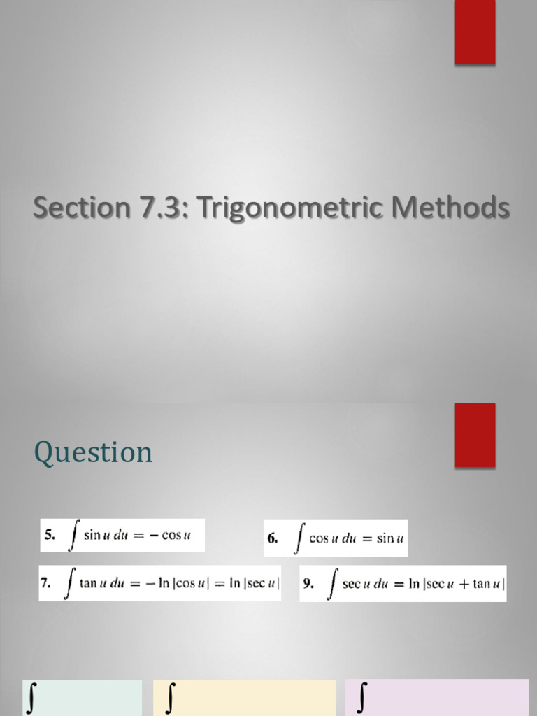 7.3 Sep2020 | PDF | Trigonometric Functions | Elementary Mathematics