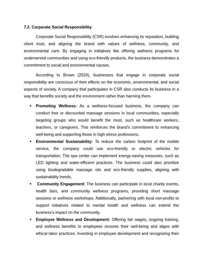 7.2 Corporate and Social Responsibility | PDF