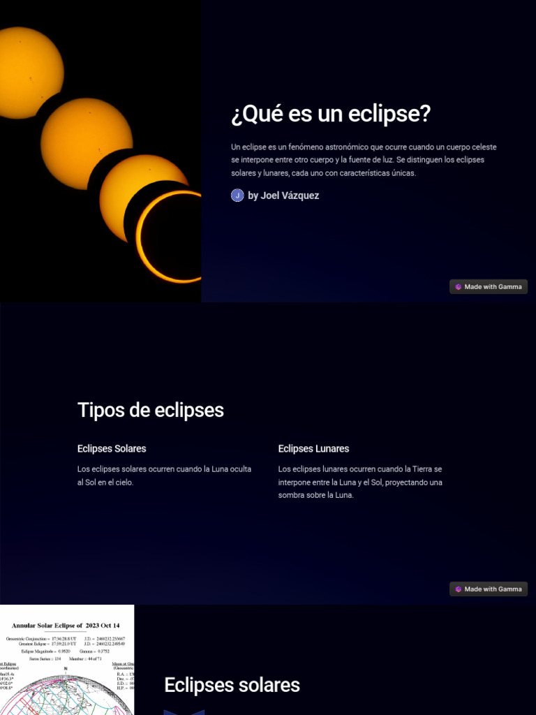 Tipos y Causas de Eclipses Astronómicos | PDF | Eclipse | Eclipse solar