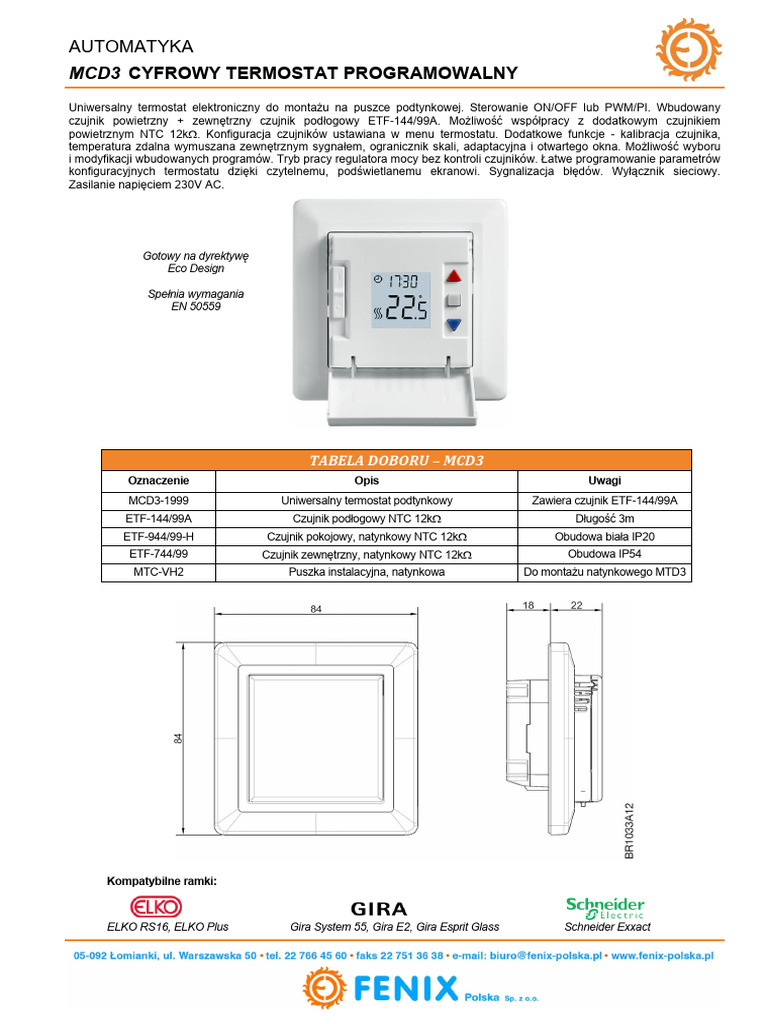 mcd3 Karta Katalogowa PL 2023 05 | PDF