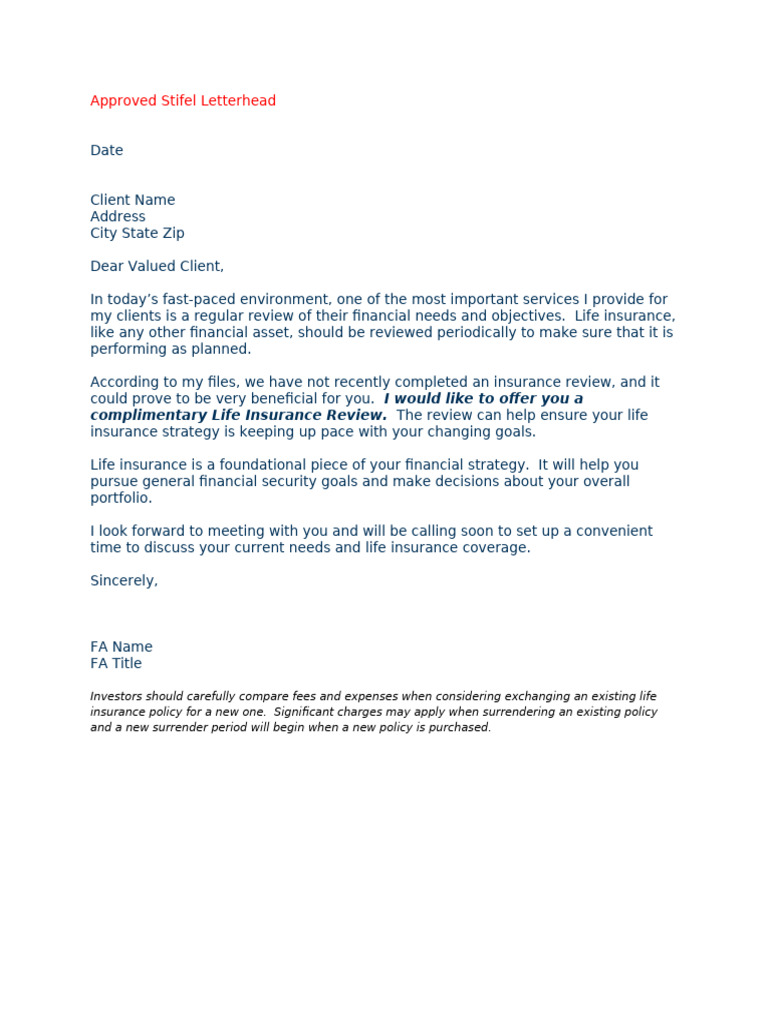 Policy Review Letter | PDF