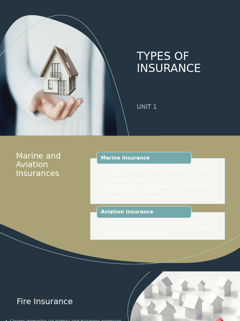 Types of Insurance Explained: Marine, Aviation, Life | PDF | Insurance ...