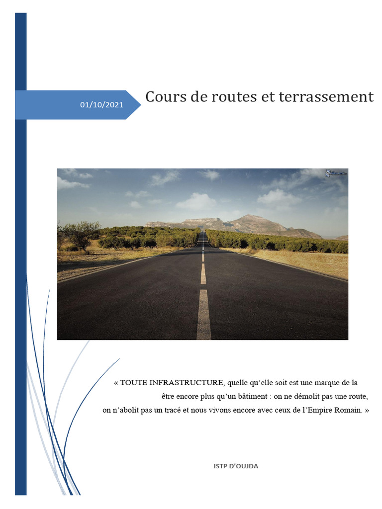 Cours de Route Et Terrassement Partie 6 | PDF | Fondation (construction)