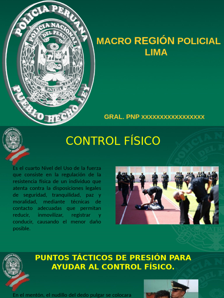 Técnicas de Control Físico Policial | PDF | Mano | Policía