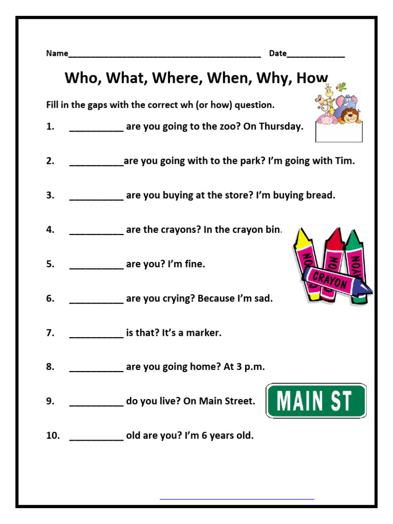 Question Words | PDF