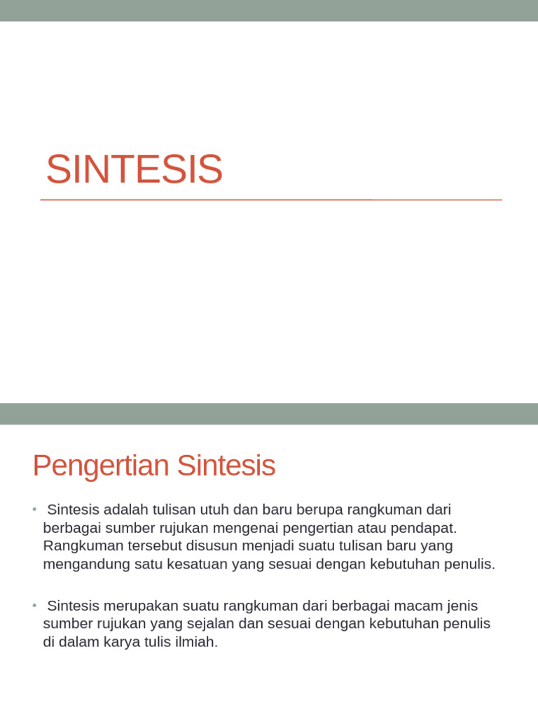 SINTESIS | PDF