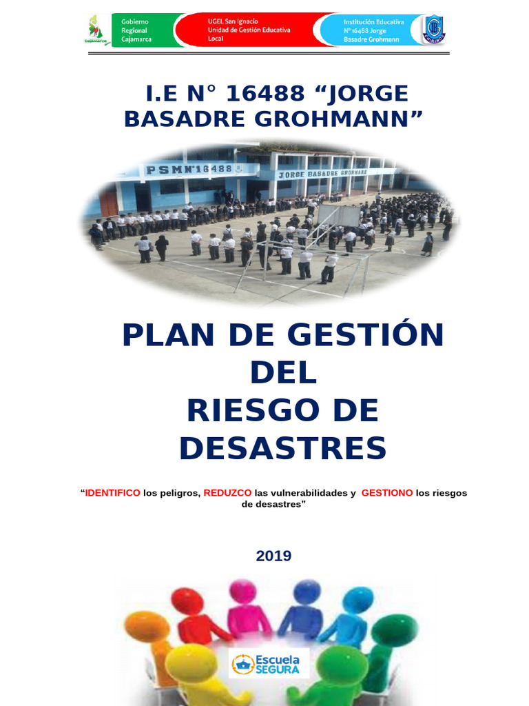 Plan de Gestión de Riesgos en IE 16488 | PDF | Defensa Civil | Las ...