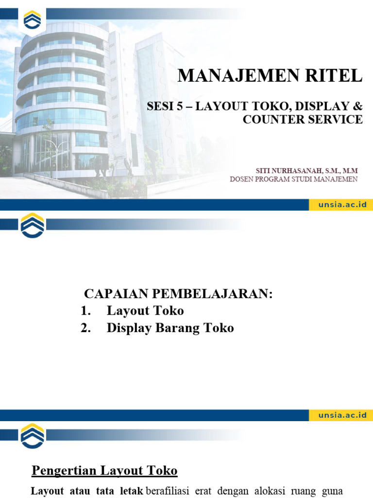 Layout dan Display Toko Ritel Efektif | PDF