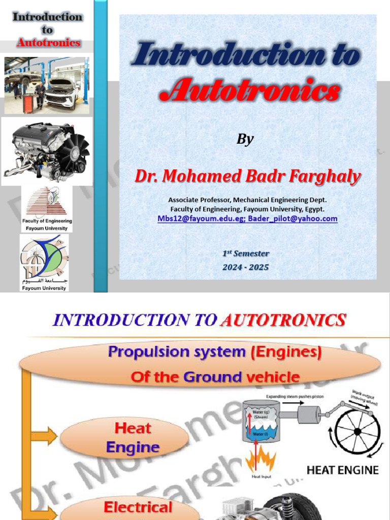 Autotronics for Engineering Students | PDF