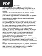 Programming Languages: Features & Types | PDF | Assembly Language ...