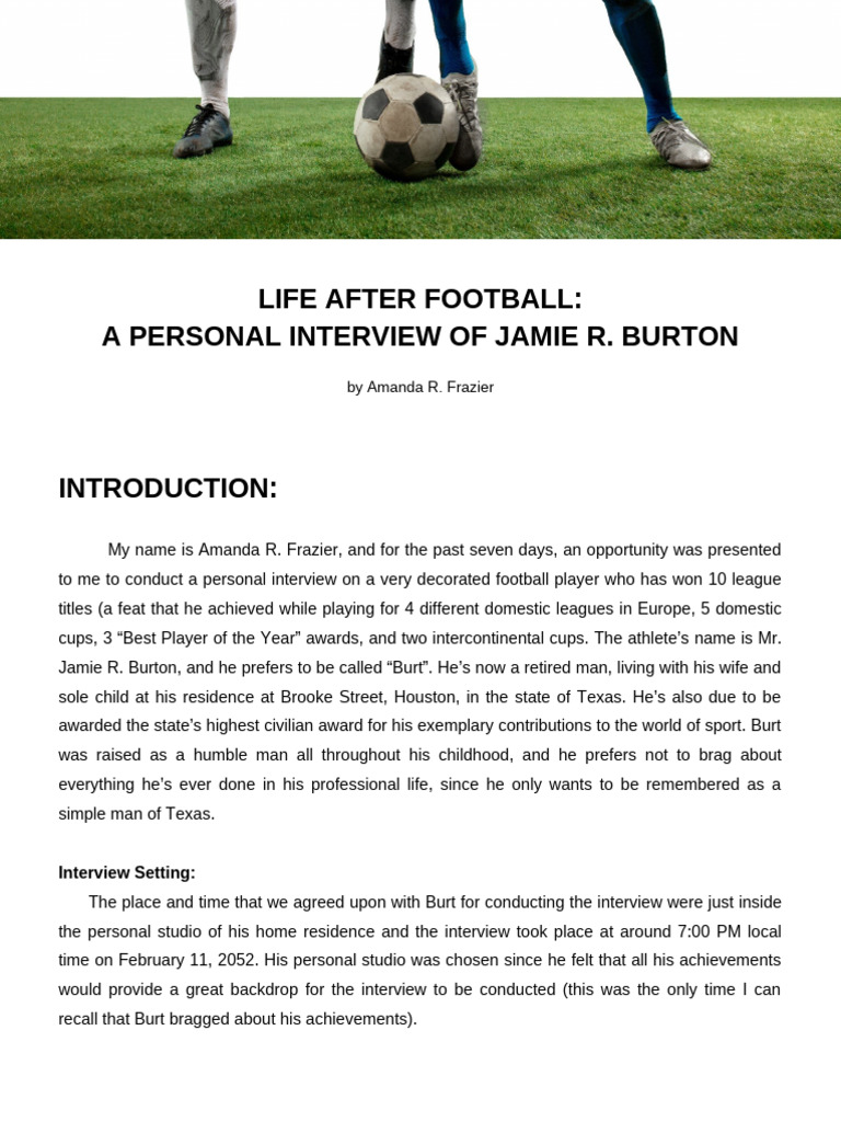 Personal Interview Essay | PDF