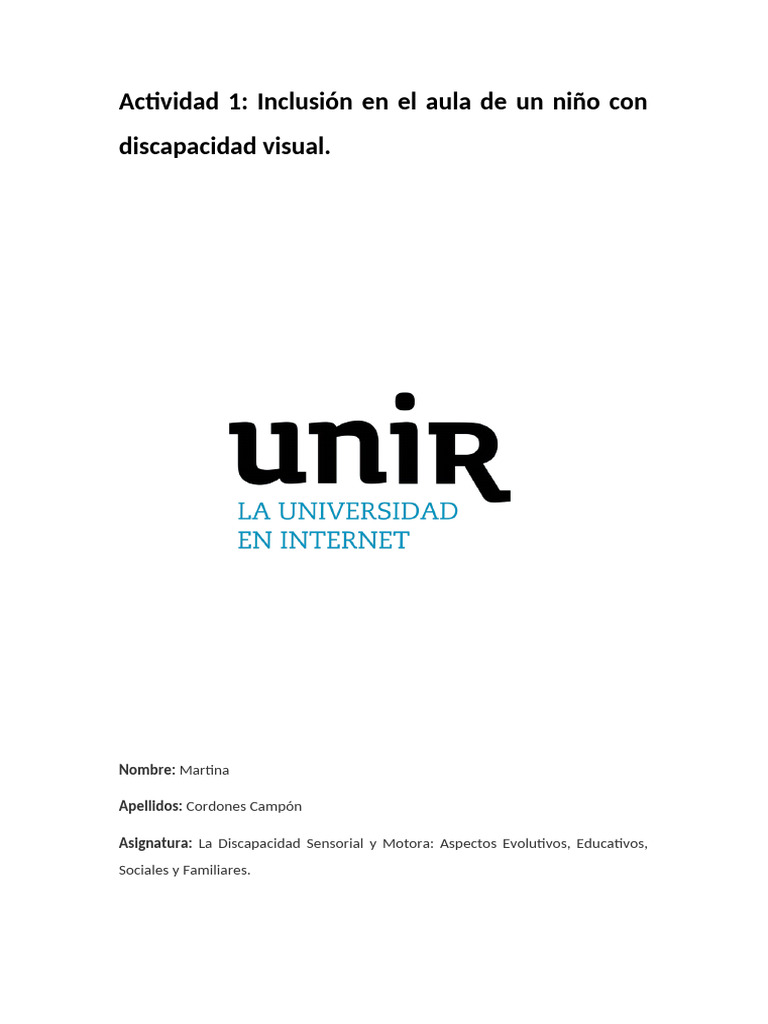Edues03 Act1 | PDF | Invalidez | Aprendizaje