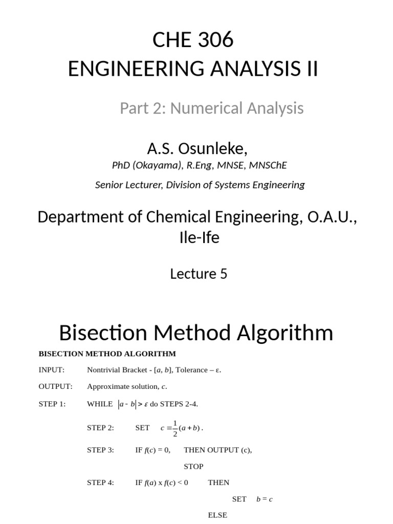 Bisection Method Algorithm in MATLAB | PDF | Algorithms | Mathematics ...