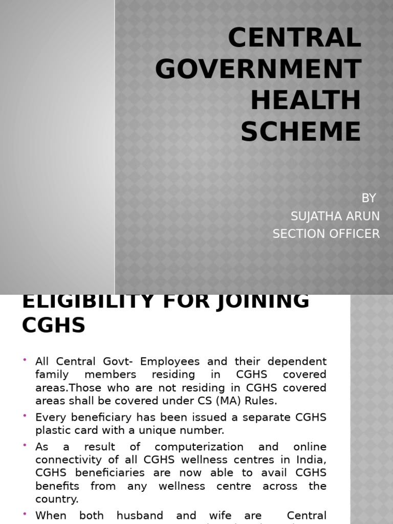 CGHS Eligibility and Application Guide | PDF | Prescription Drugs ...