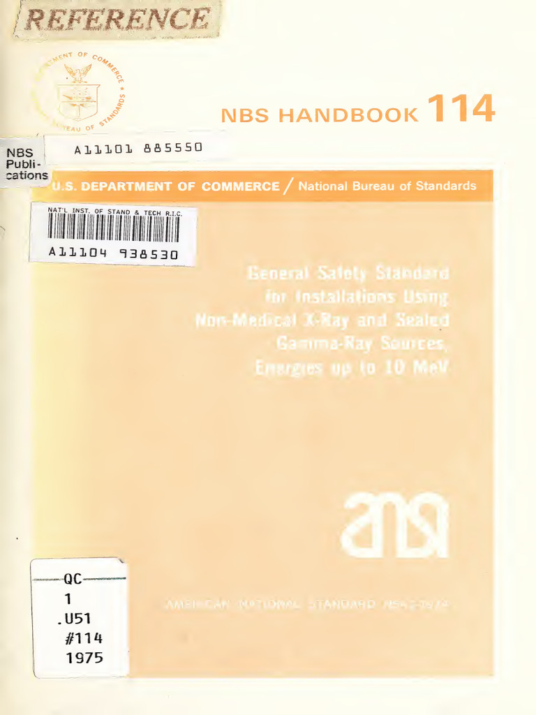 Nbs Handbook 114 | PDF | Absorbed Dose | Radiation Protection