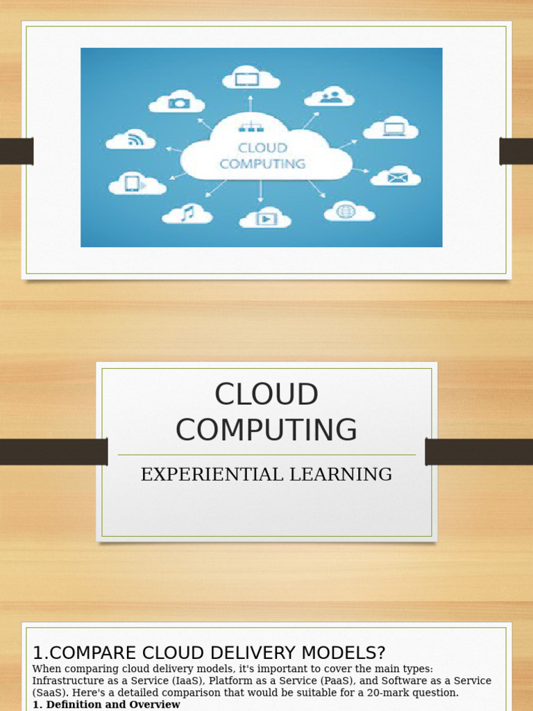 Cloud Computing Delivery & Deployment Models | PDF | Cloud Computing ...