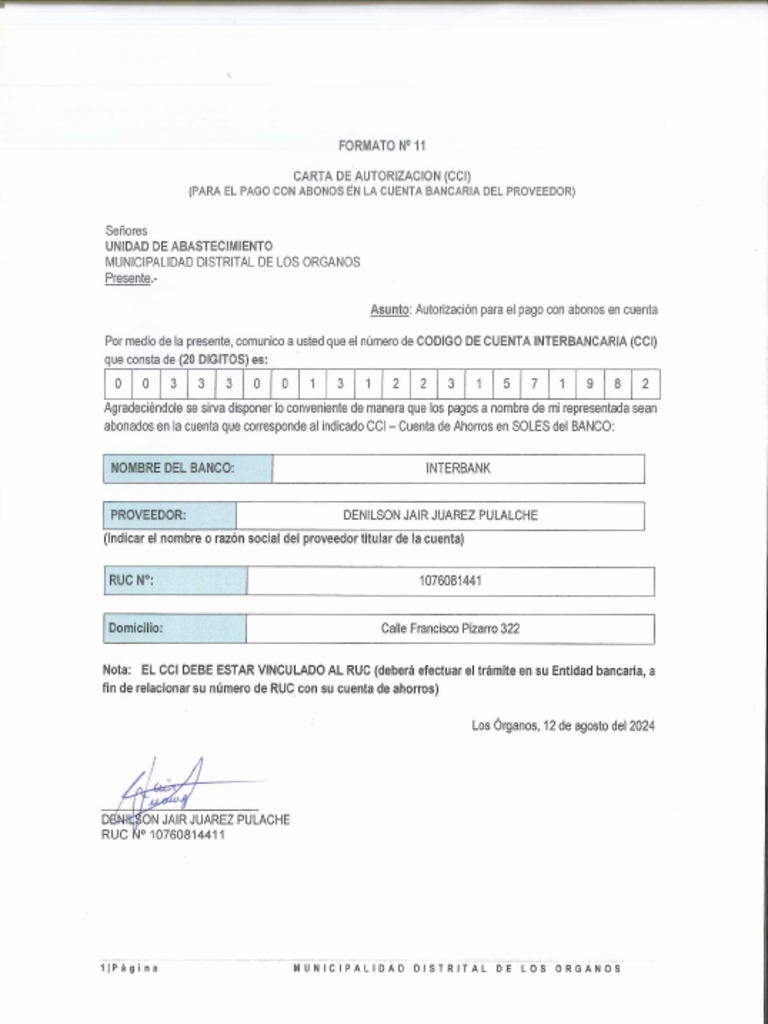 Formato 11 | PDF