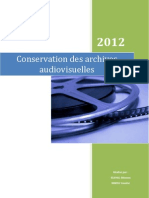 Conservation Des Archives Audiovisuelles