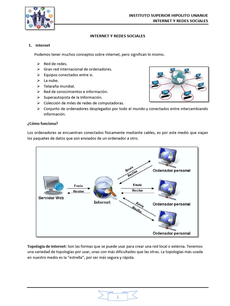 1. Introducción al Internet | PDF | Red mundial | Internet y web